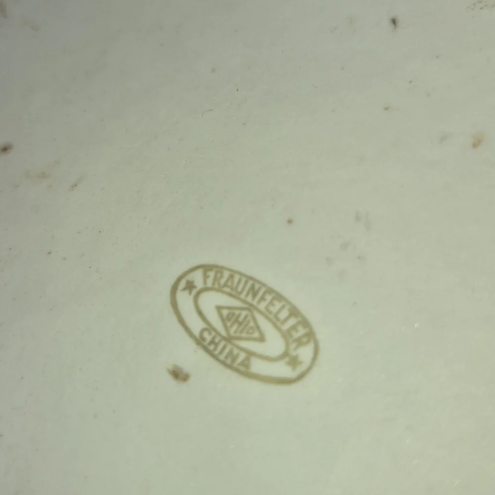 Royal Rochester Baking Dish, w/ Hand Painted Floral Design -Vntge